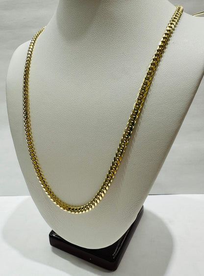 14K GOLD CUBAN LINK CHAIN- 20" - 3.80mm, 27.0gm