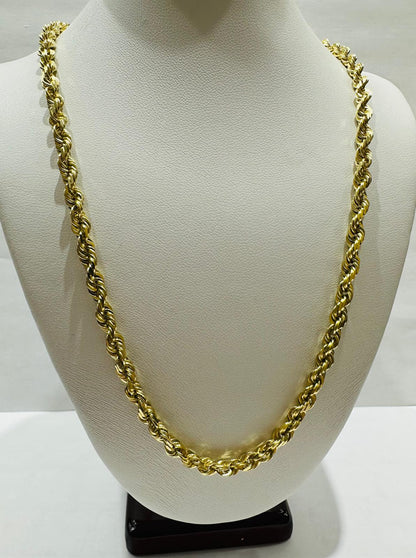 14K GOLD ROPE CHAIN- 24" - 3.85mm, 33.1gm