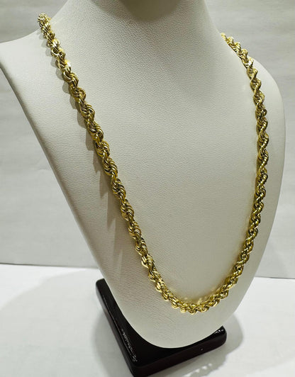14K GOLD ROPE CHAIN- 24" - 3.85mm, 33.1gm