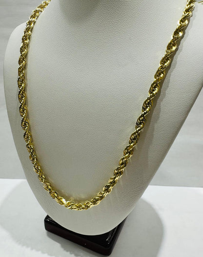14K GOLD ROPE CHAIN- 24" - 3.85mm, 33.1gm