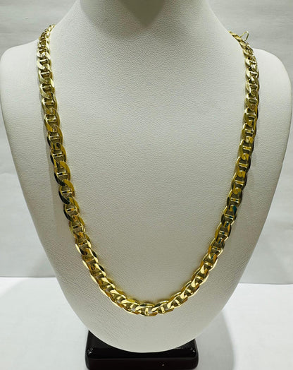 14K GOLD FLAT MARINER/ANCHOR CHAIN- 20" - 5.75mm, 26.5gm