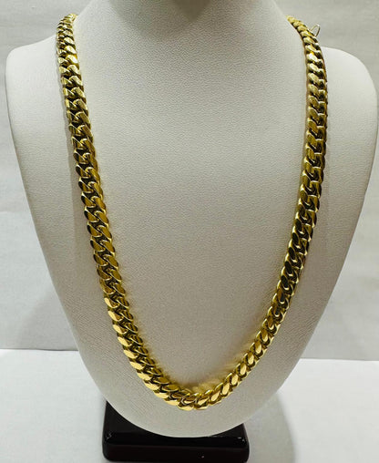 14K GOLD CUBAN LINK CHAIN- 20" - 6.70mm, 73.1gm