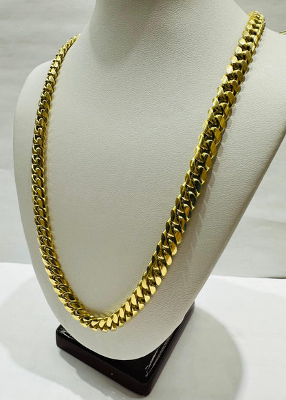 14K GOLD CUBAN LINK CHAIN- 20" - 6.70mm, 73.1gm