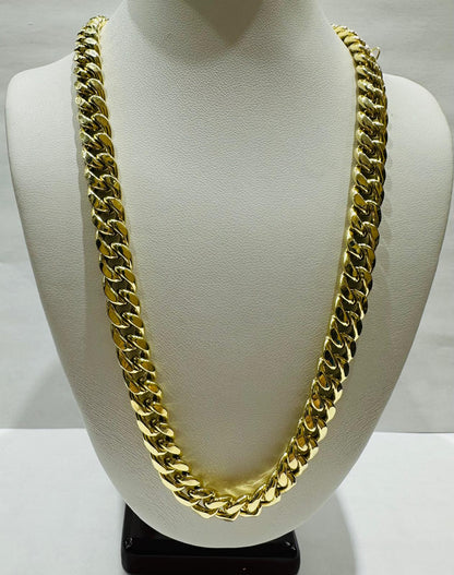 14K GOLD CUBAN LINK CHAIN- 22" - 8.30mm, 51.6gm