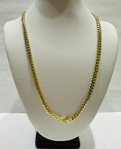 14K GOLD CUBAN LINK CHAIN- 16" - 3.99mm, 19.7gm