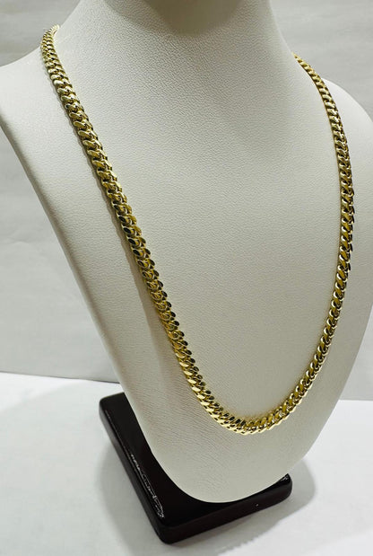 14K GOLD CUBAN LINK CHAIN- 16" - 3.99mm, 19.7gm