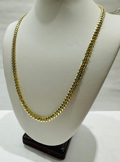 14K GOLD CUBAN LINK CHAIN- 16" - 3.99mm, 19.7gm