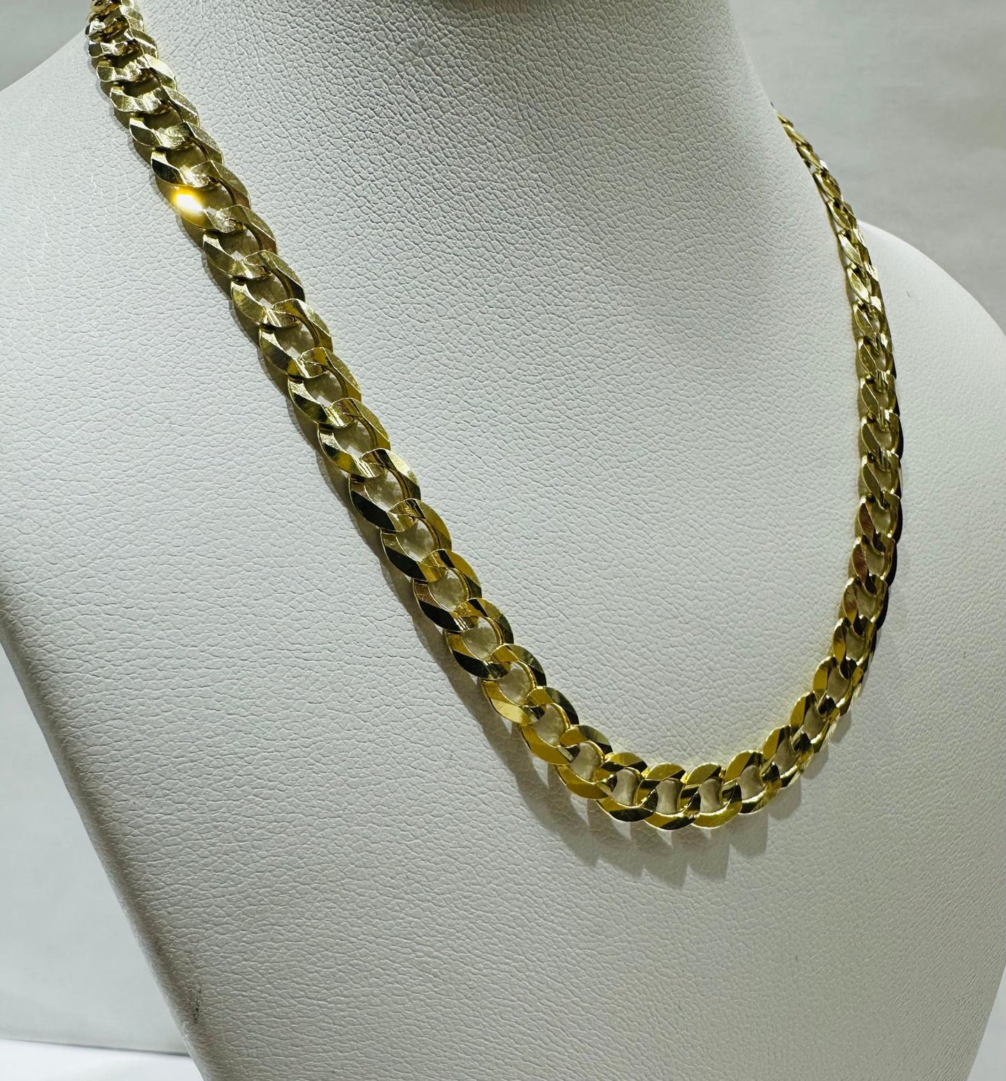 14K GOLD CUBAN LINK CHAIN- 12" - 5.55mm, 10.7gm