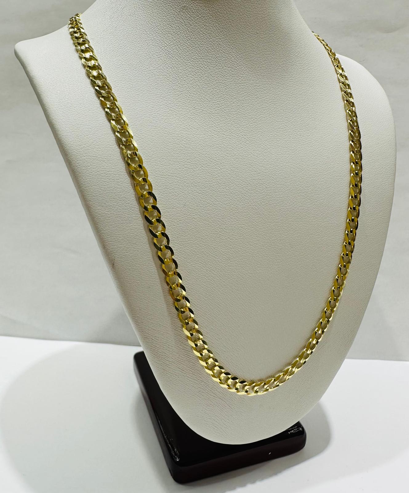 14K GOLD CUBAN LINK CHAIN- 20" - 4.50mm, 12.5gm