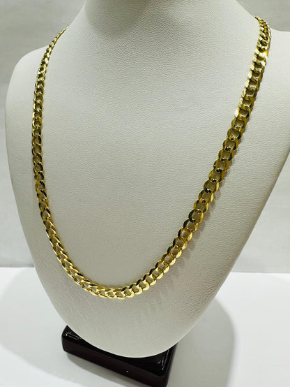 14K GOLD CUBAN LINK CHAIN- 24" - 4.60mm, 14.8gm
