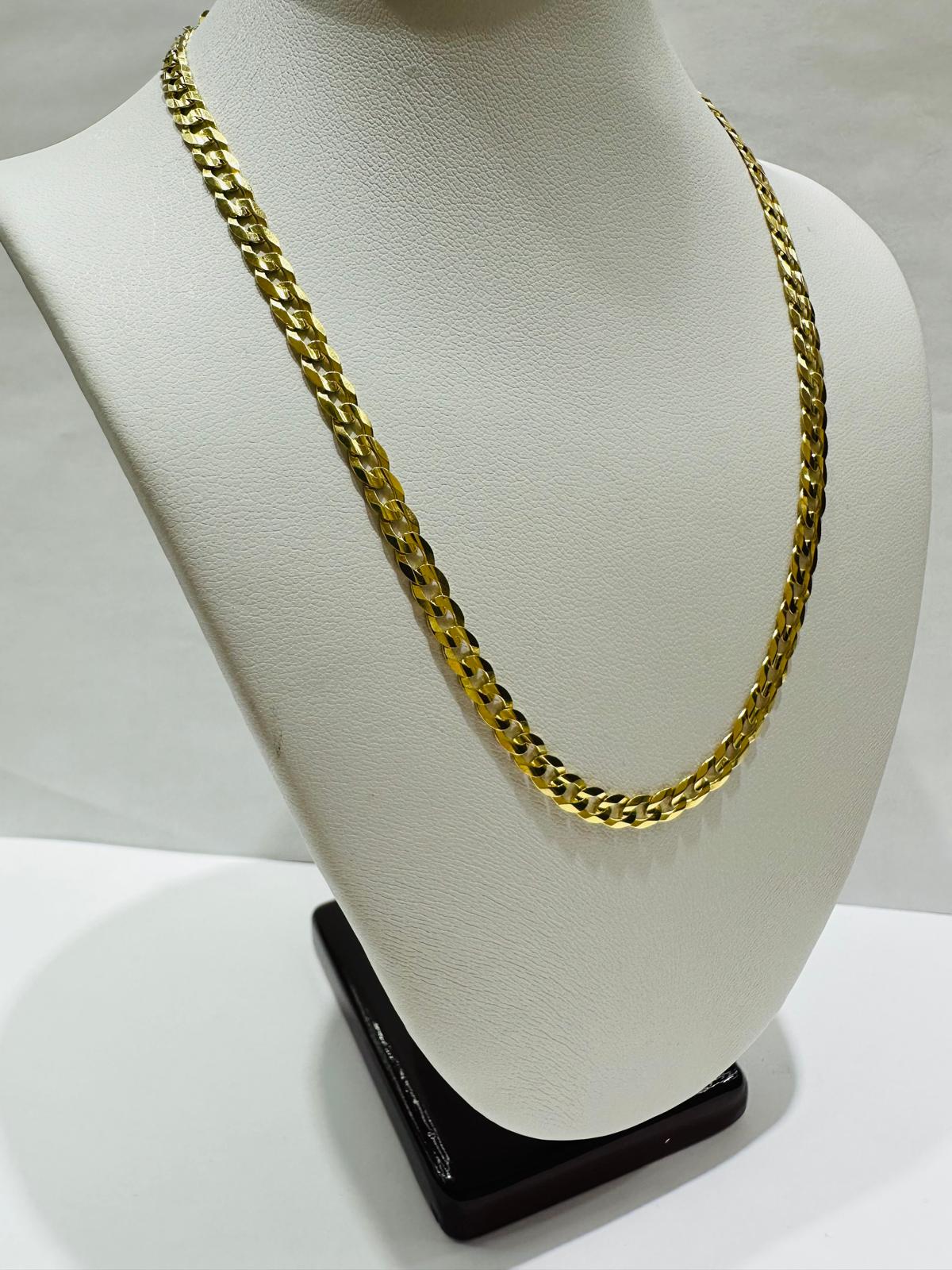 14K GOLD CUBAN LINK CHAIN- 14" - 4.10mm, 7.2gm