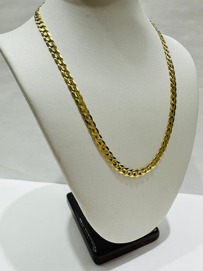 14K GOLD CUBAN LINK CHAIN- 14" - 4.10mm, 7.2gm