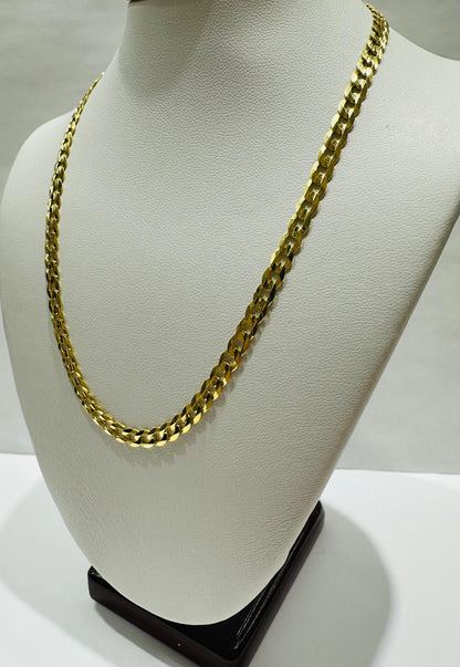 14K GOLD CUBAN LINK CHAIN- 14" - 4.10mm, 7.2gm