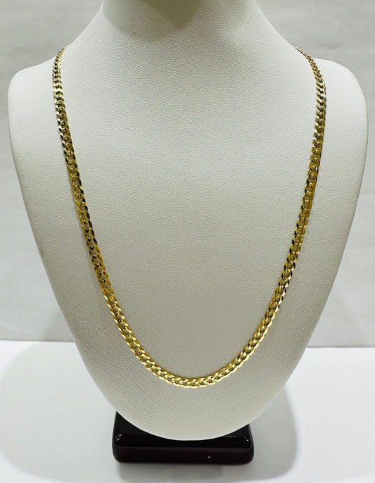 14K GOLD CUBAN LINK CHAIN- 18" - 3.15mm, 5.5gm