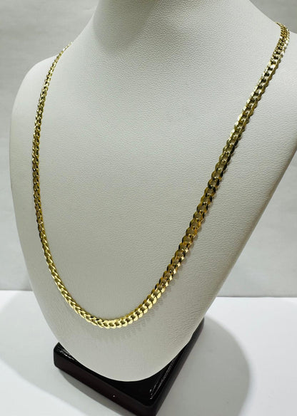 14K GOLD CUBAN LINK CHAIN- 18" - 3.15mm, 5.5gm
