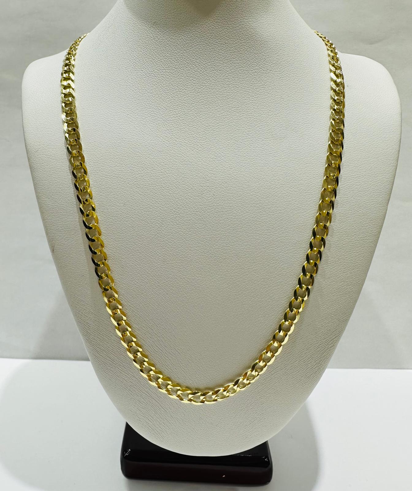 14K GOLD CUBAN LINK CHAIN- 20" - 4.50mm, 12.5gm