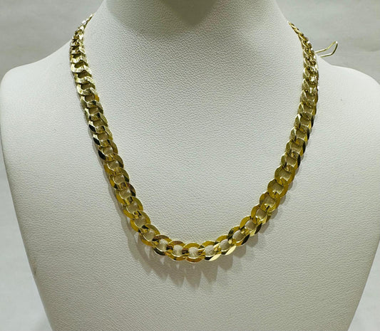 14K GOLD CUBAN LINK CHAIN- 12" - 5.55mm, 10.7gm