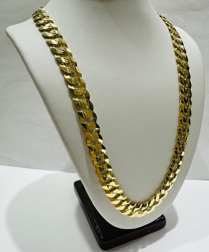 14K GOLD CUBAN LINK CHAIN- 26" - 9.10mm, 60.0gm