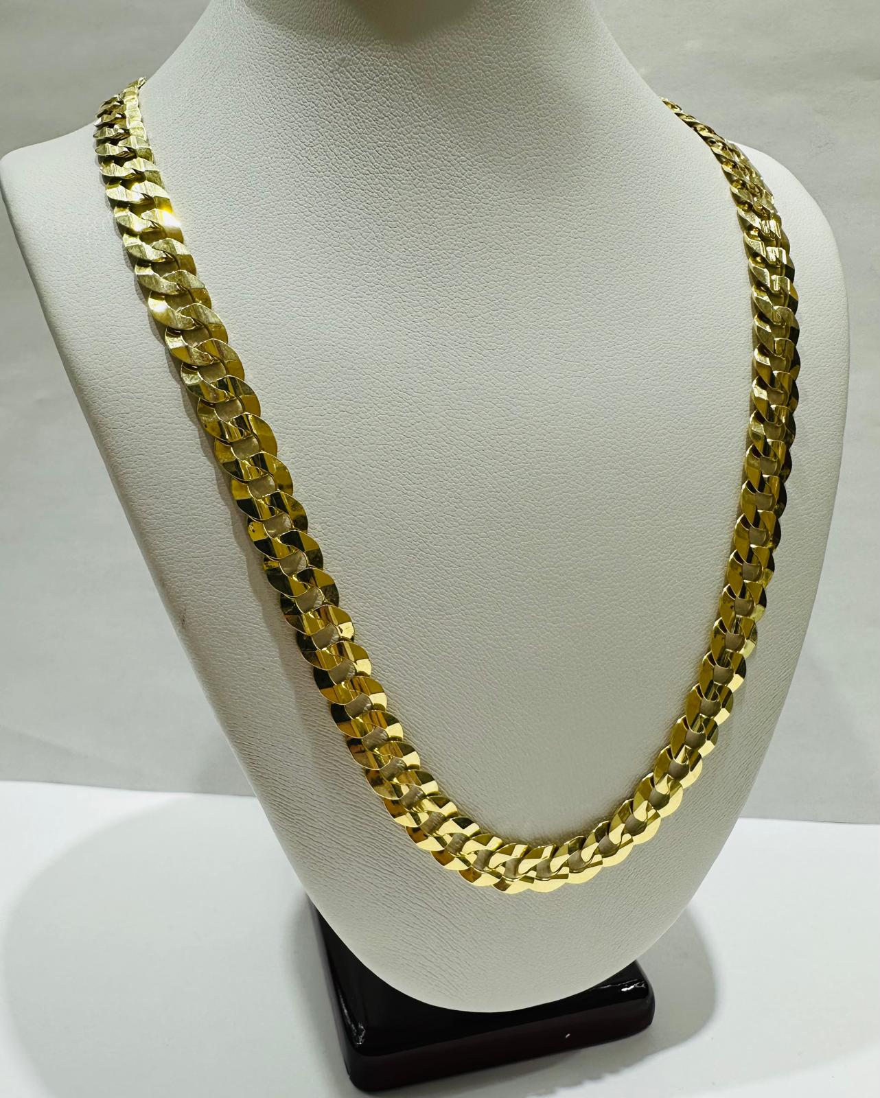 14K GOLD CUBAN LINK CHAIN- 24" - 5.75mm, 20.2gm