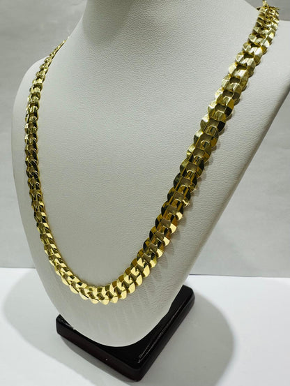 14K GOLD CUBAN LINK CHAIN- 24" - 5.75mm, 20.2gm