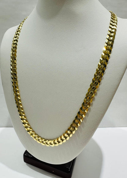 14K GOLD CUBAN LINK CHAIN- 24" - 6.57mm, 29.0gm