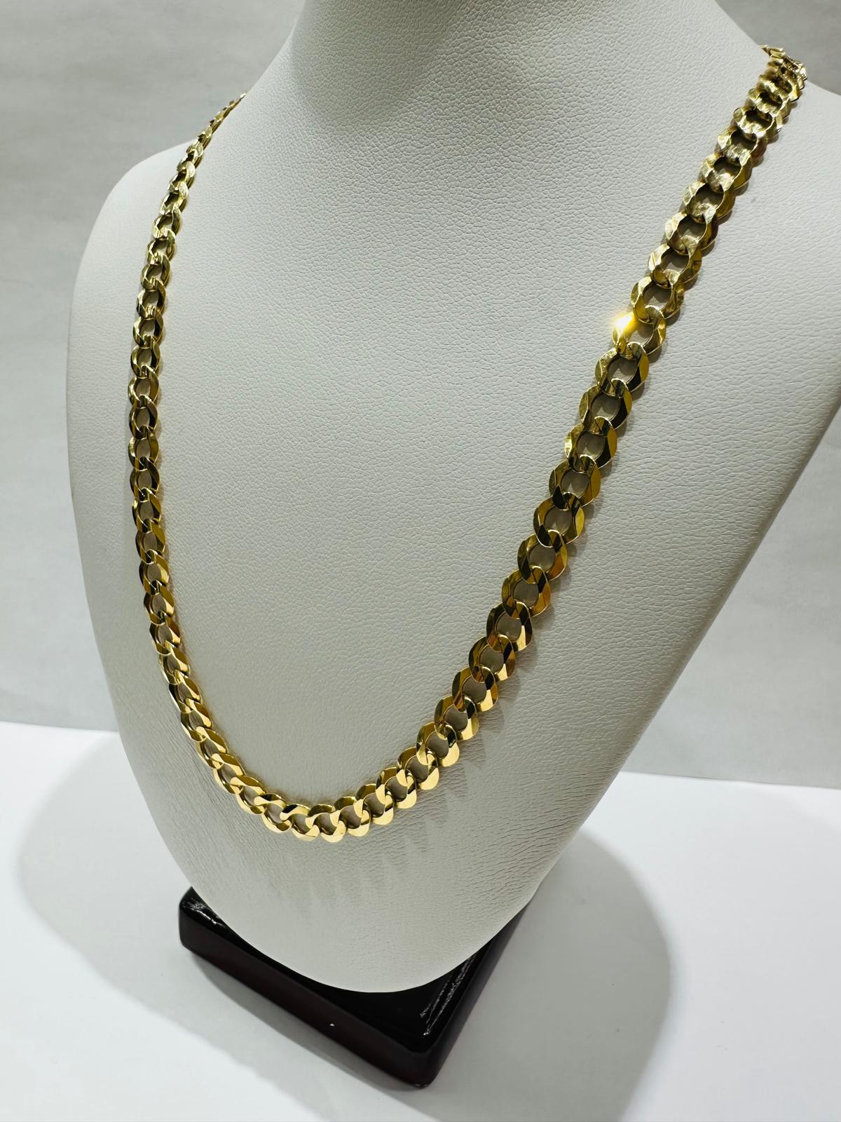 14K GOLD CUBAN LINK CHAIN- 26" - 5.75mm, 25gm