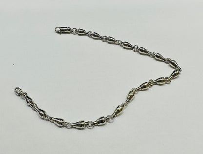 14K GOLD FISHER OF MEN BRACELET  8.0"  3.75mm  10.8gm