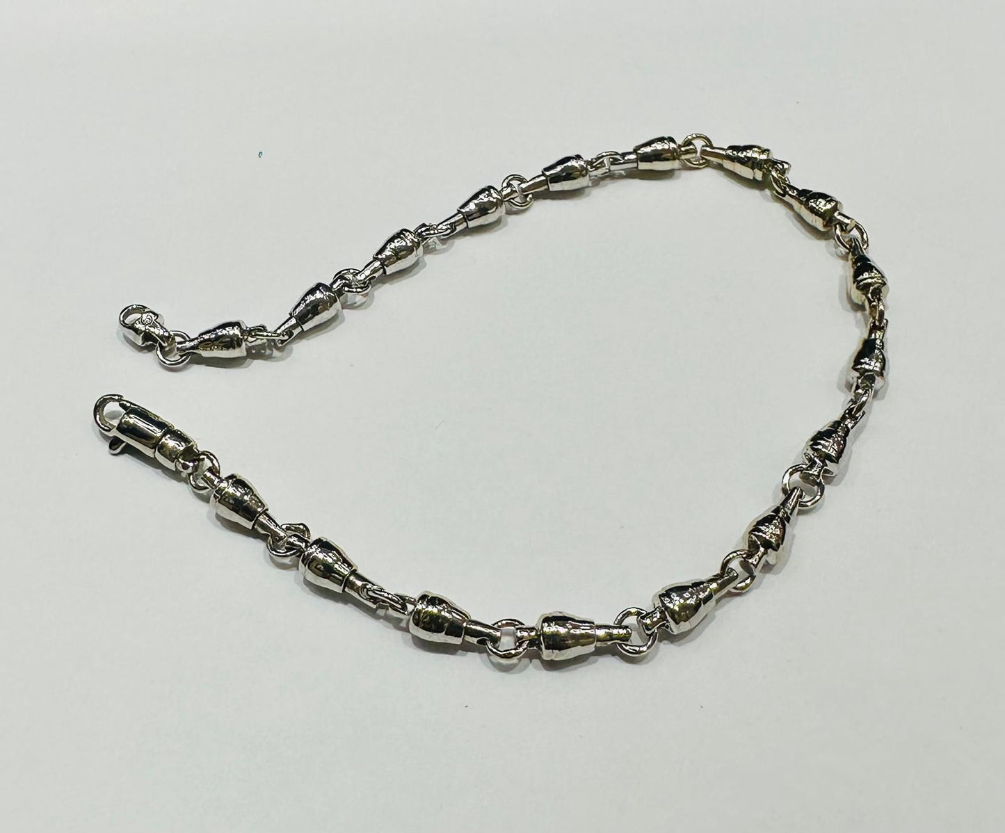 14K GOLD FISHER OF MEN BRACELET  8.0"  3.75mm  10.8gm