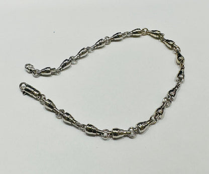14K GOLD FISHER OF MEN BRACELET  8.0"  3.75mm  10.8gm