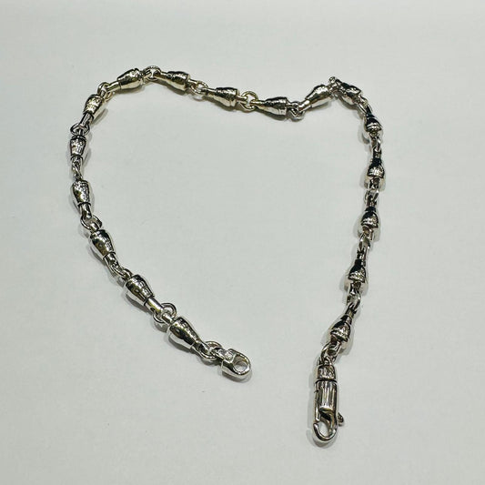 14K GOLD FISHER OF MEN BRACELET  8.0"  3.75mm  10.8gm