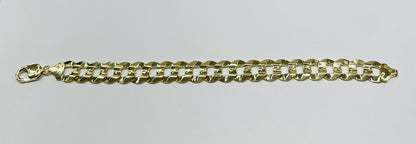 10K GOLD CUBAN LINK BRACELET 9"  12.60mm  29.2gm