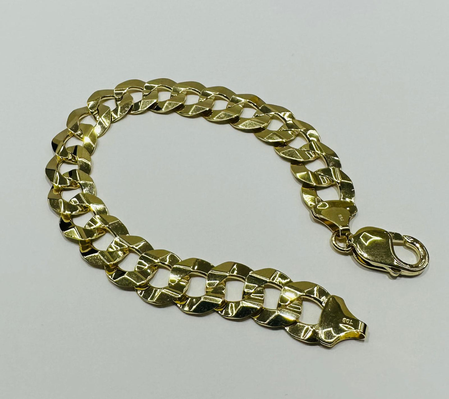 10K GOLD CUBAN LINK BRACELET 9"  12.60mm  29.2gm
