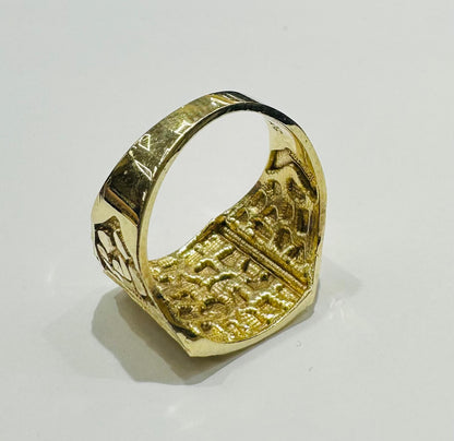 10K GOLD NUGGET RING  Weight: 5.4gm