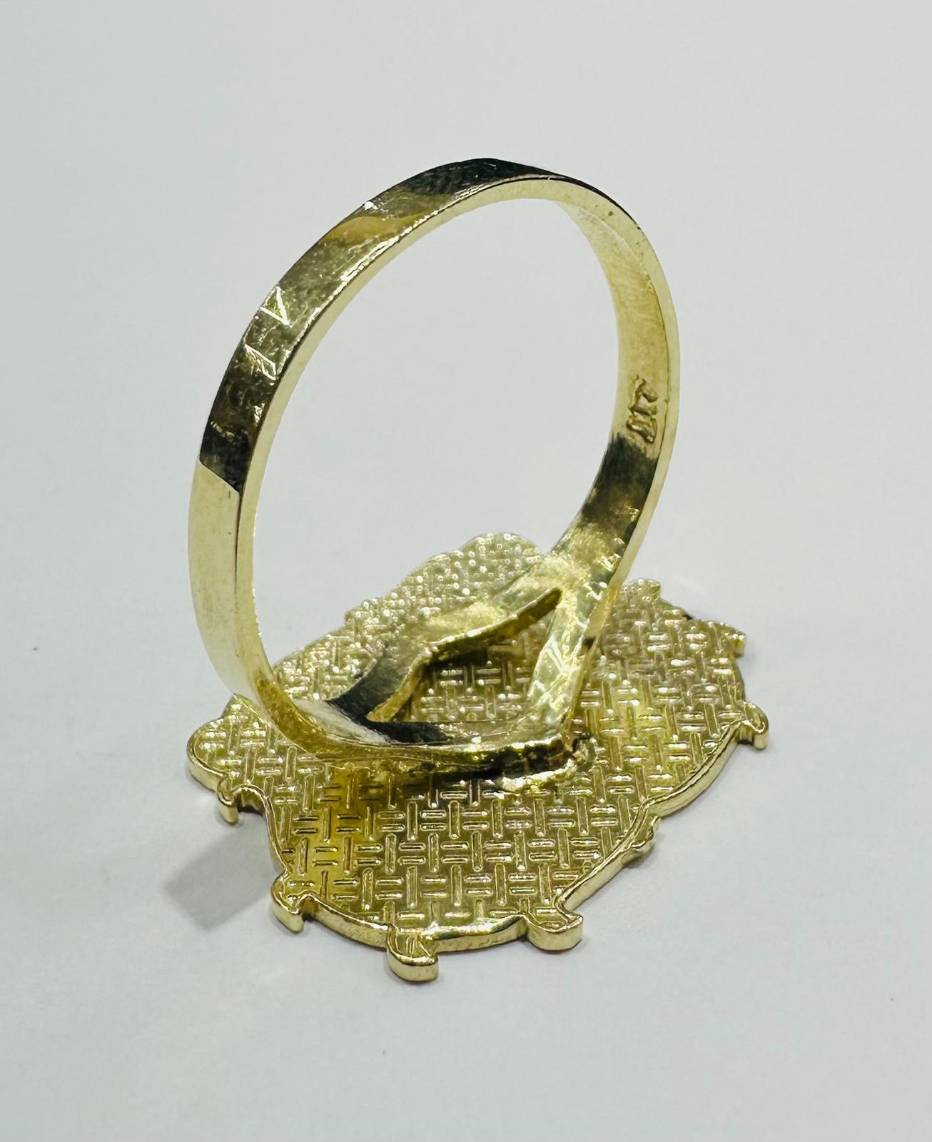 10K GOLD BETTY BOOP RING    WEIGHT:  3.1gm