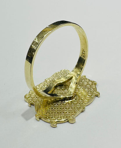 10K GOLD BETTY BOOP RING    WEIGHT:  3.1gm