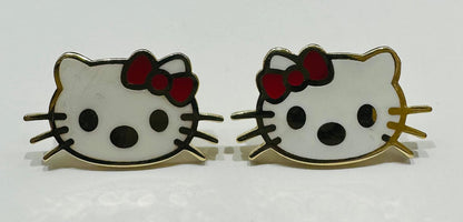 10K GOLD KITTY EARRINGS  WEIGHT: 4.4gm
