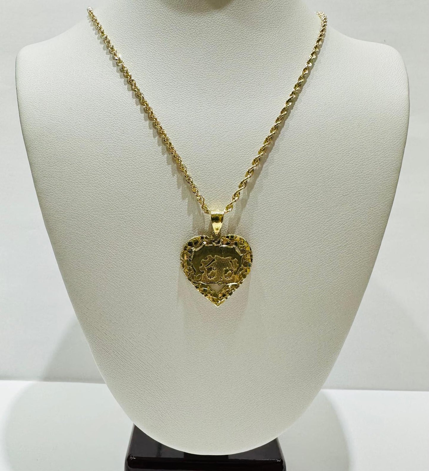 10K GOLD BETTY BOOP CHAIN AND PENDANT SET-  18"   4.0gm