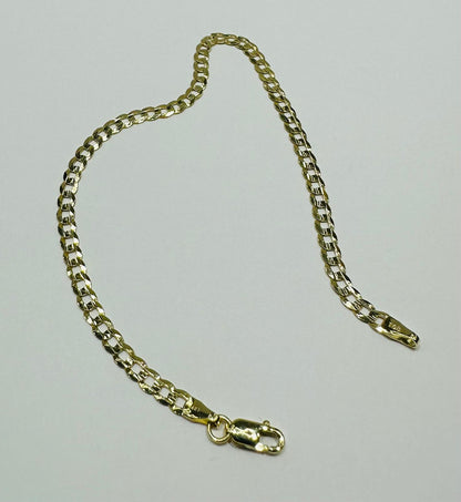 14K GOLD CUBAN  LINK BRACELET-  7.5"   2.4gm