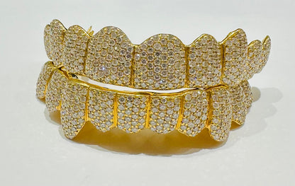10K GOLD VS1 DIAMOND GRILL- (6 TOP & BOTTOM : $7499) - EASTER SPECIAL( AVAILABLE IN 6PC, 8PC, 10PC, 12PC)