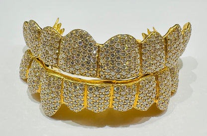 10K GOLD VS1 DIAMOND GRILL- (6 TOP & BOTTOM : $7499) - EASTER SPECIAL( AVAILABLE IN 6PC, 8PC, 10PC, 12PC)