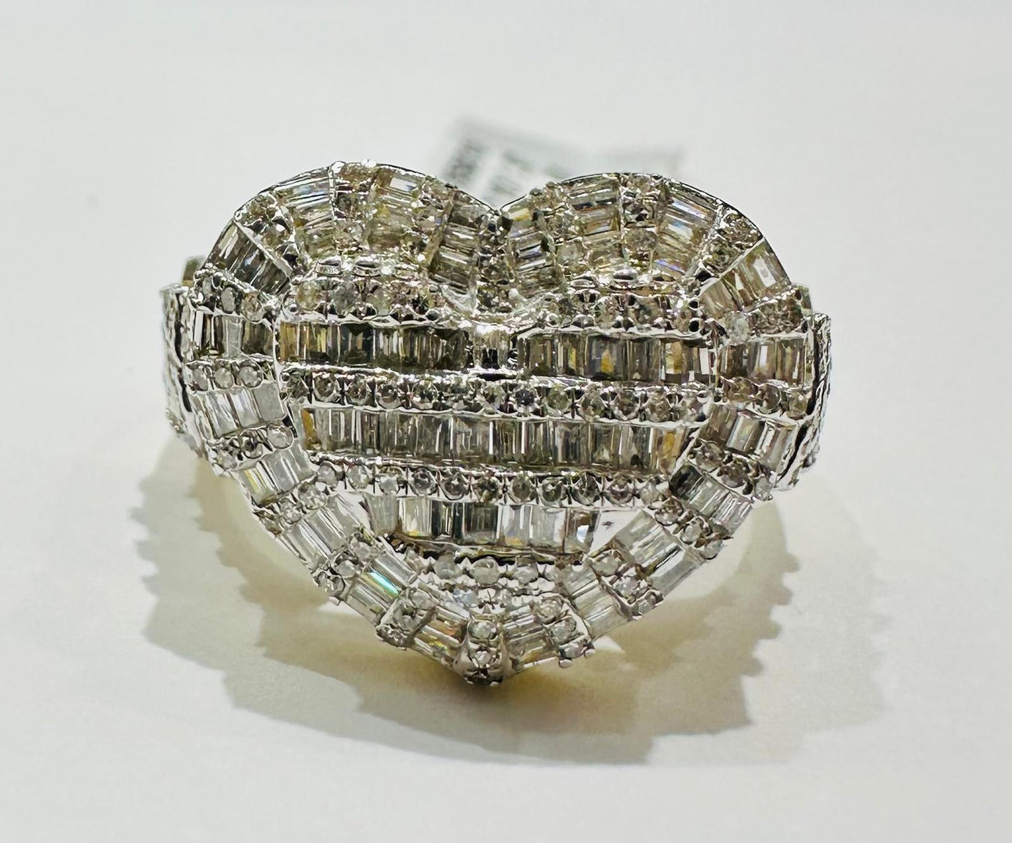 10K YELLOW GOLD NATURAL DIAMOND HEART RING- WEIGHT: 1.00CT