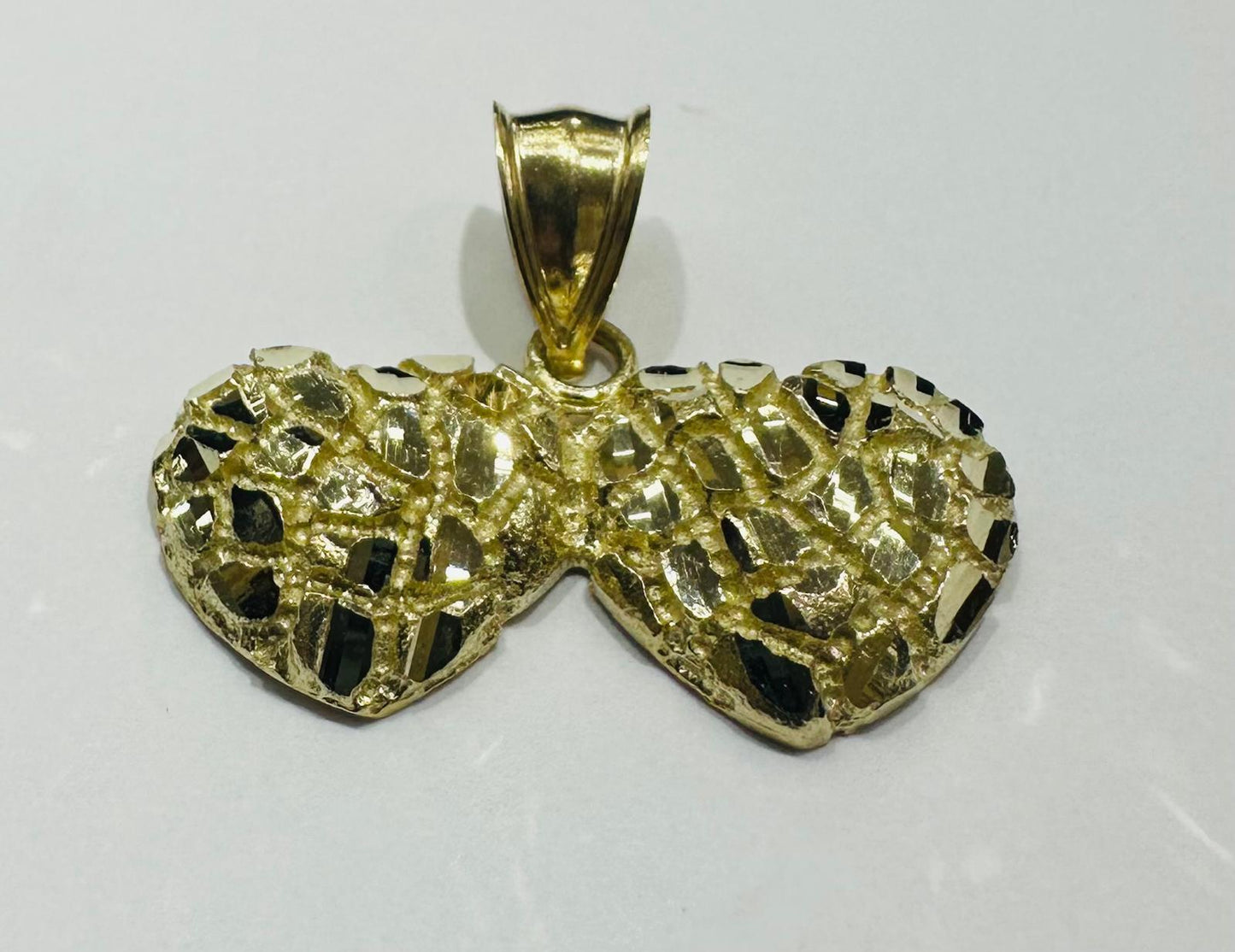 10K GOLD HEART PENDANT- WEIGHT:  4.0gm