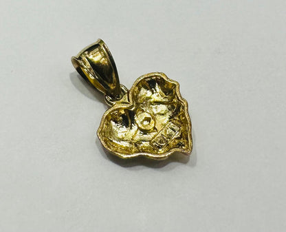 10K GOLD HEART PENDANT