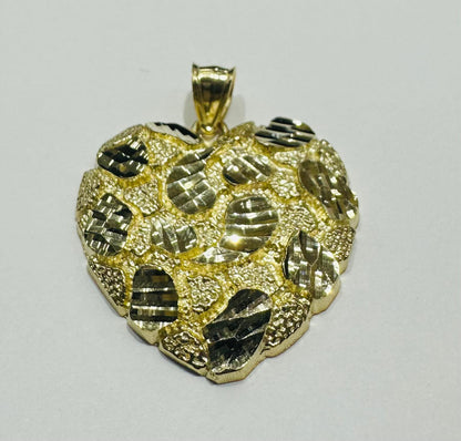 10K GOLD HEART PENDANT- WEIGHT:  2.4gm