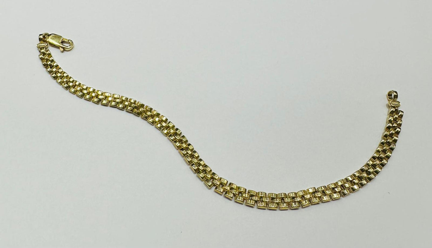 10K GOLD ROLEX BRACELET- WEIGHT: 6.2gm