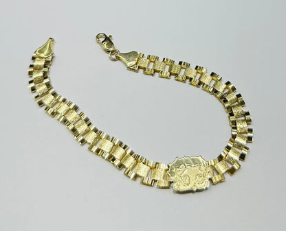 10K GOLD BETTY BOOP BRACELET- WEIGHT: 9.4gm   8.5"