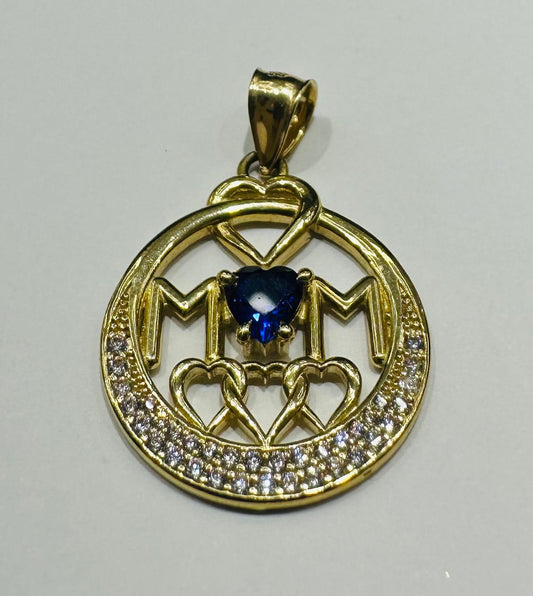 10K GOLD "MOM" PENDANT- WEIGHT: 3.3gm