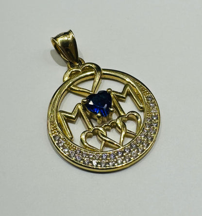 10K GOLD "MOM" PENDANT- WEIGHT: 3.3gm