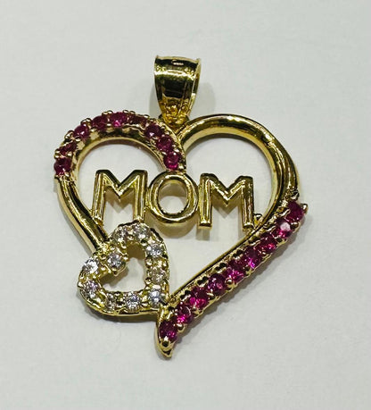 10K GOLD "MOM" PENDANT- WEIGHT: 1.6gm