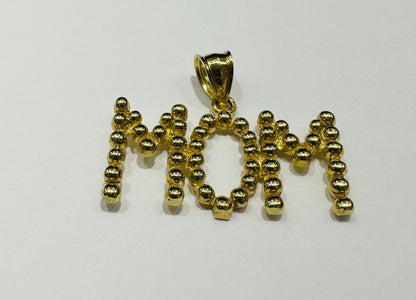 10K GOLD "MOM" PENDANT- WEIGHT: 4.8gm